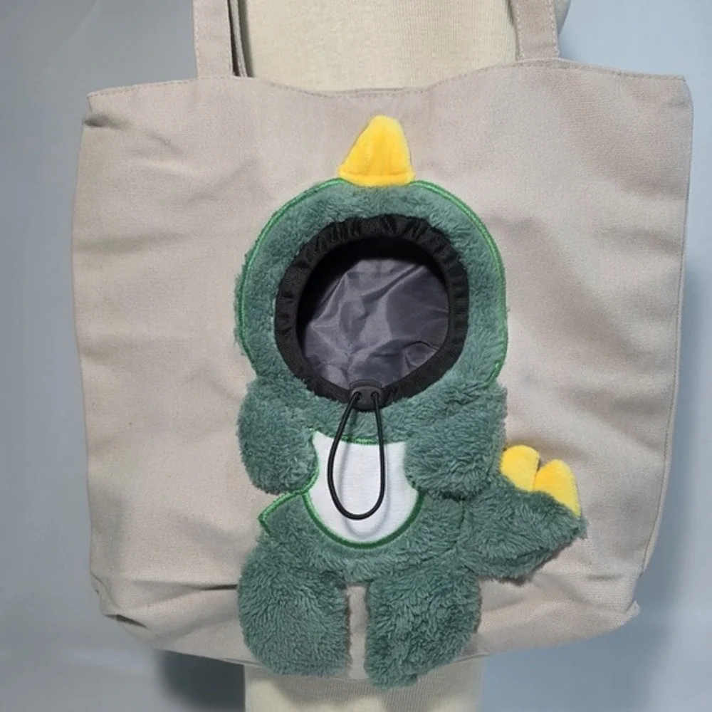Cute Cat Canvas Shoulder Bag - Portable Pet Carrier for Cats,‎ Dogs, Puppies